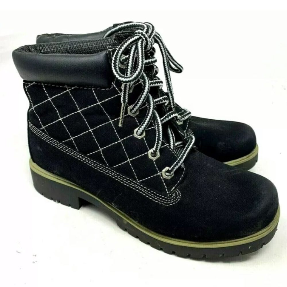 No Boundaries Black Suede Winter Boots 1788